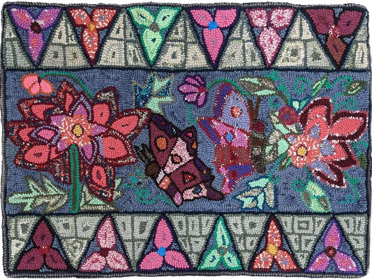 Geometric and Nature Medium Rug