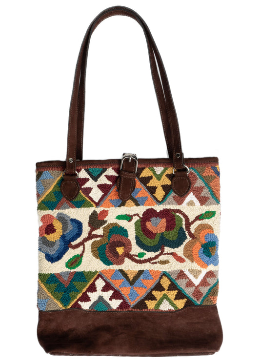 Flowers and Geometrics Handbag