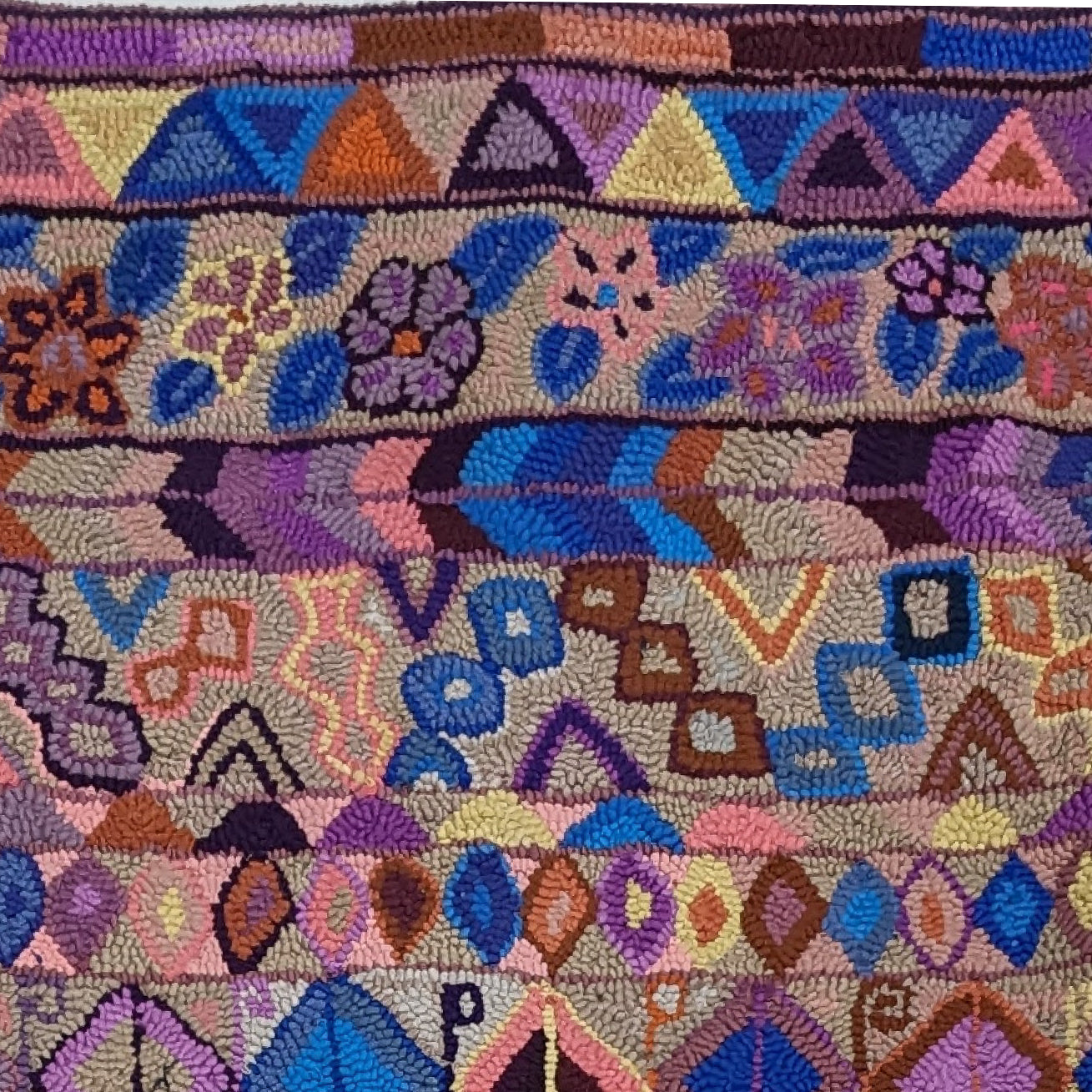 Geometric Nature Large Rug