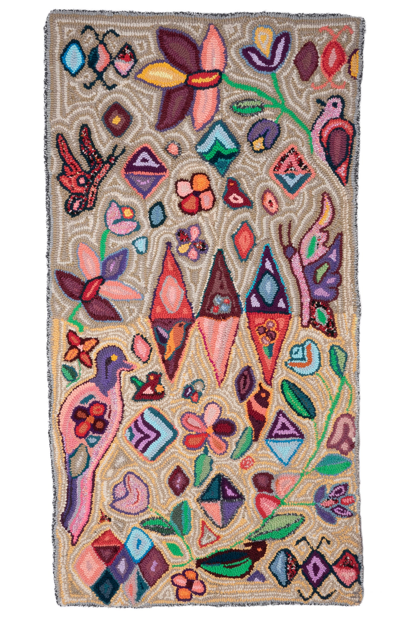 Carmen's Bird and Geometric Large Rug