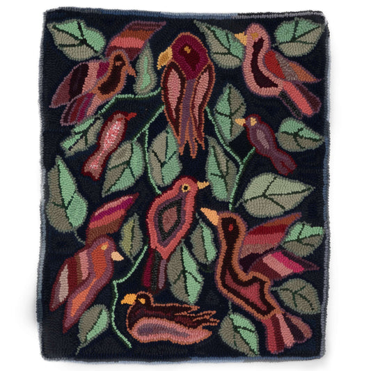 Birds and Leaves Small Rug