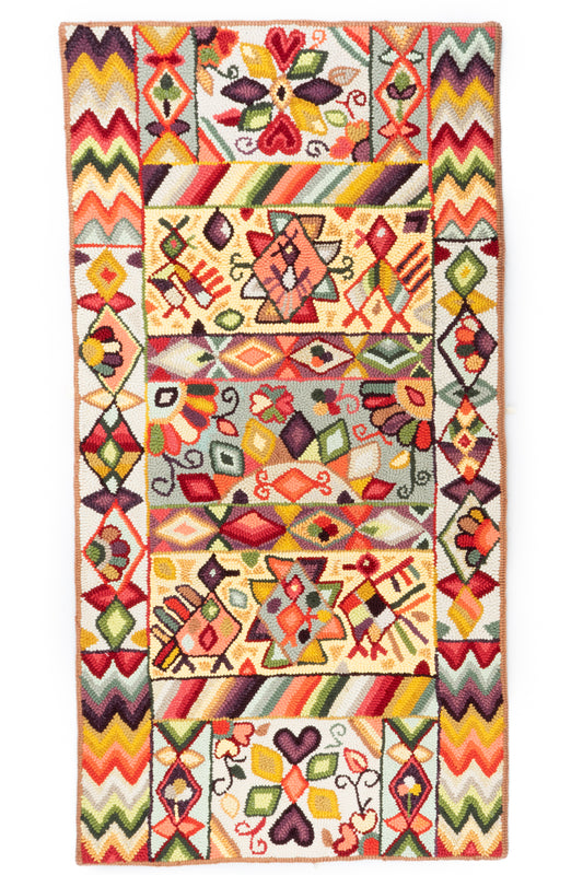Geometric Guipil Large Rug