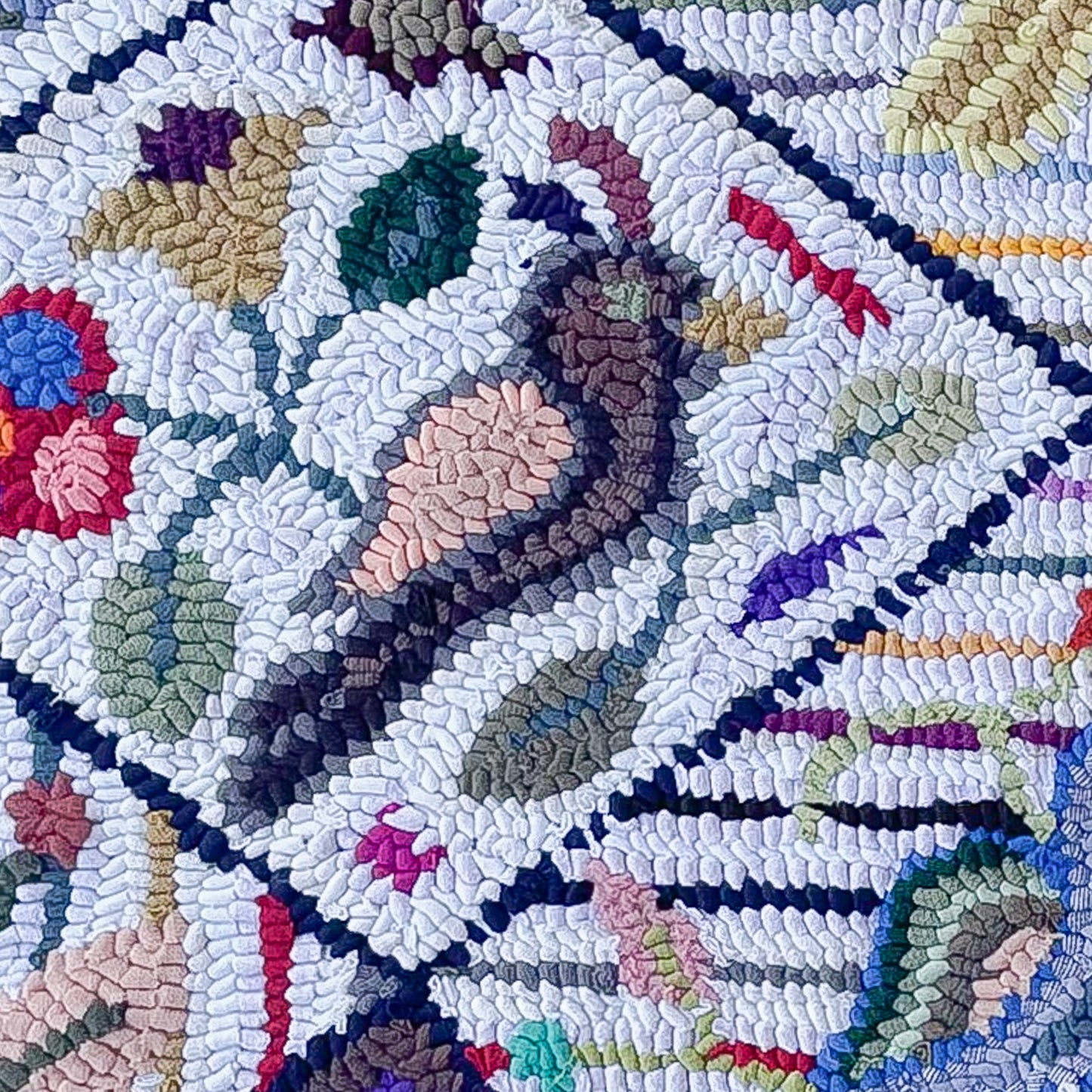 Geometric and birds Small Rug