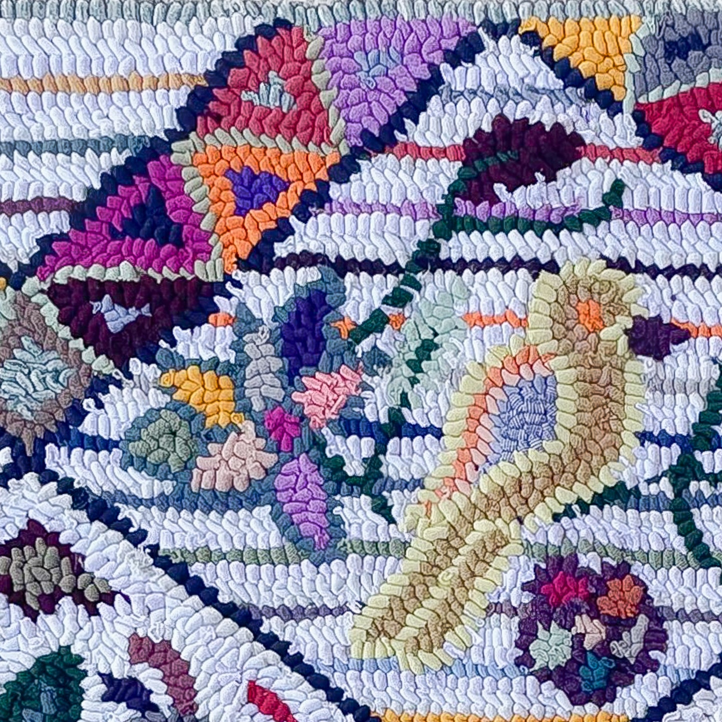 Geometric and birds Small Rug