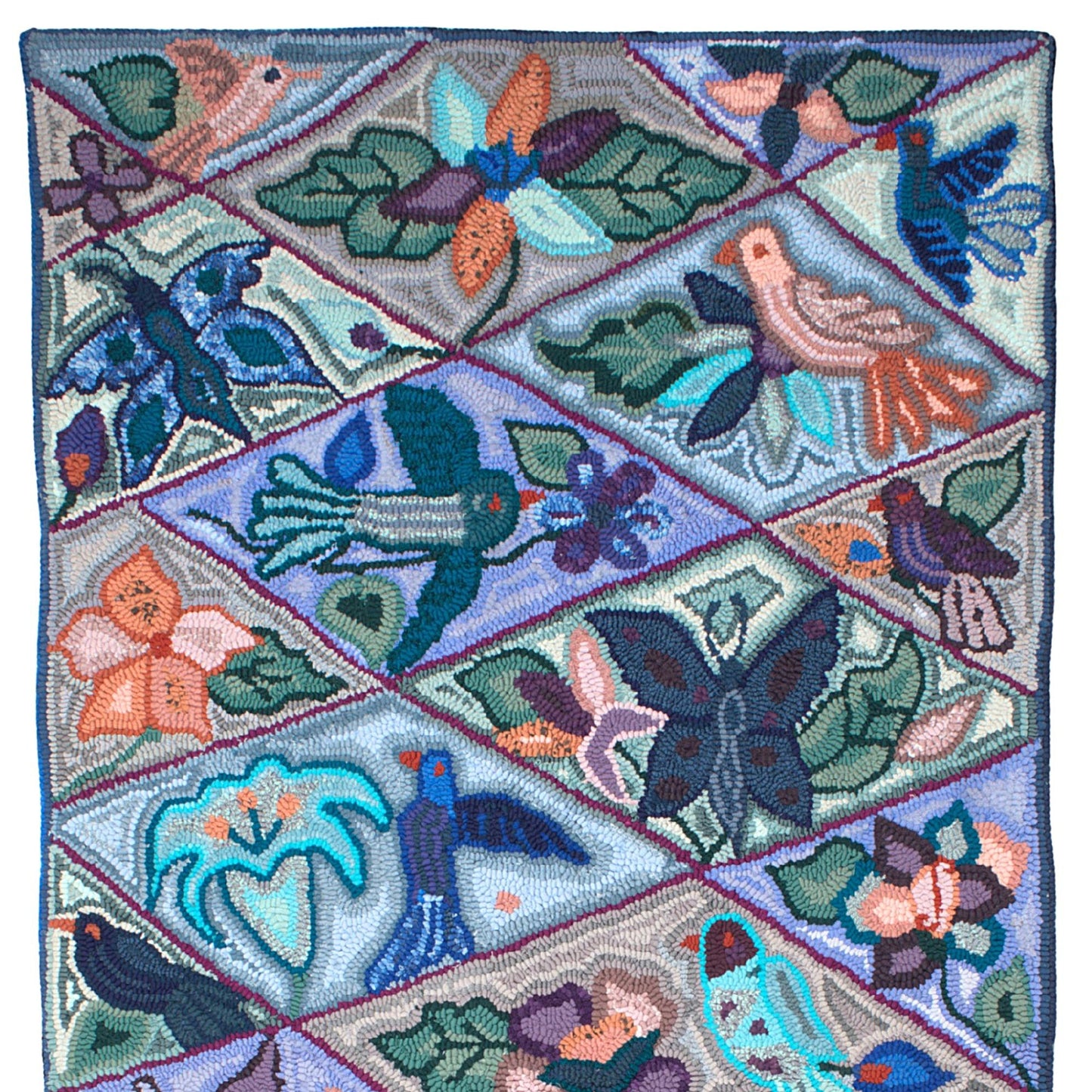Birds and butterflies in flight