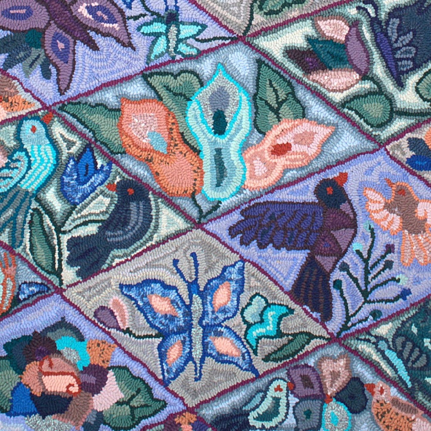 Birds and butterflies in flight
