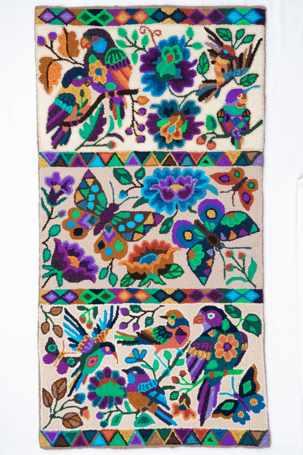 ¨Symphony of Nature¨ Hand-Hooked Large Rug