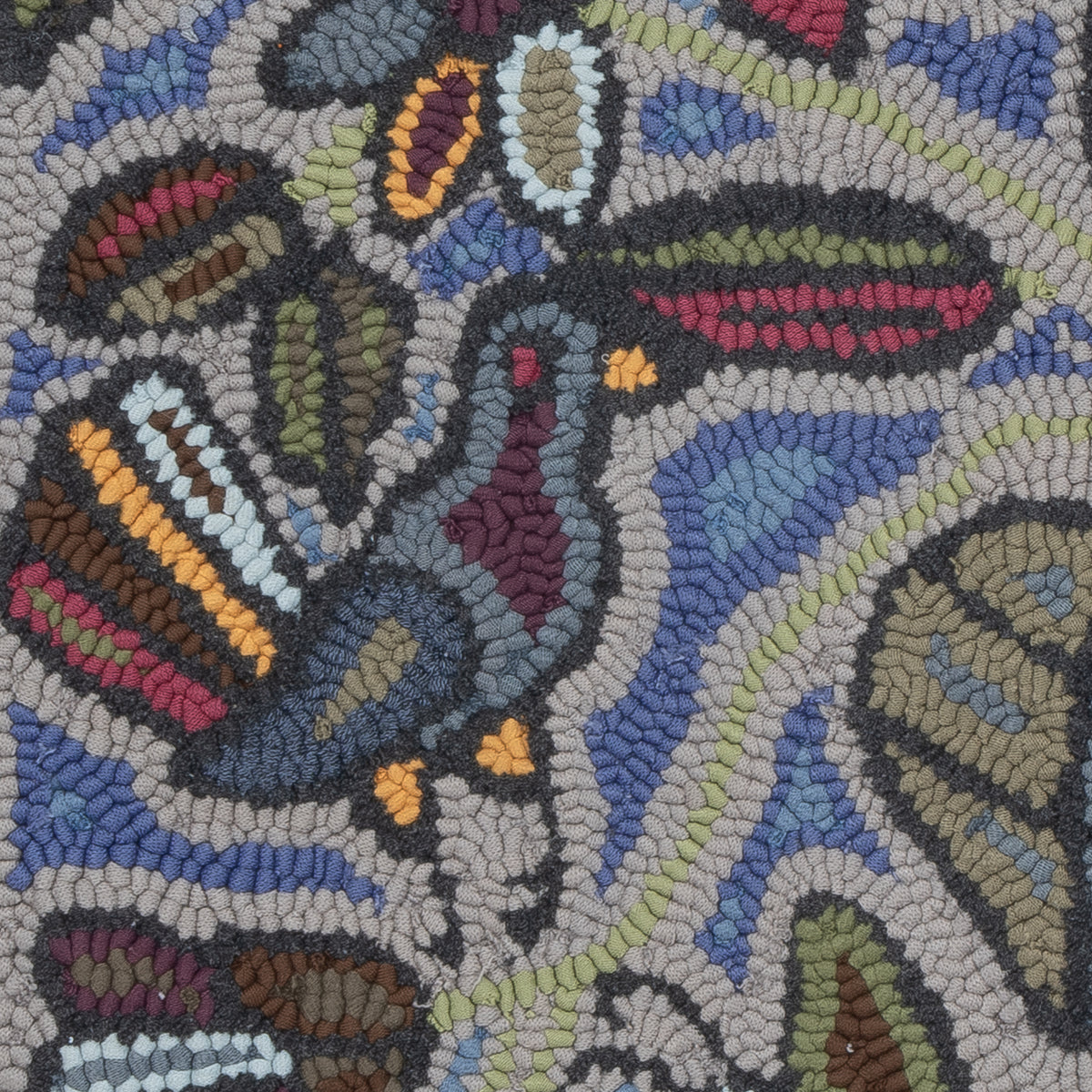 ¨Songbirds in the Dark¨ Hand-Hooked Small Rug