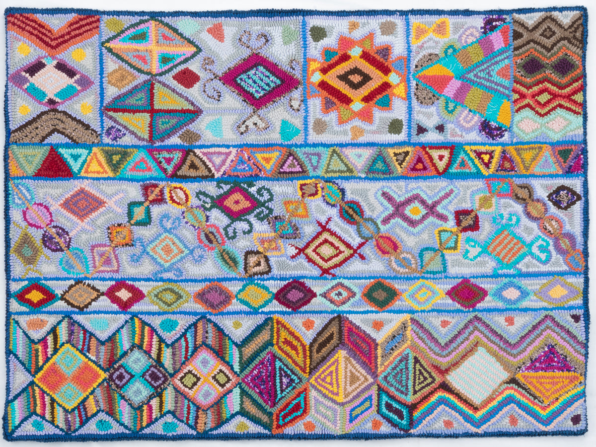 ¨Threads of Ancestry¨ Hand-Hooked Medium Rug