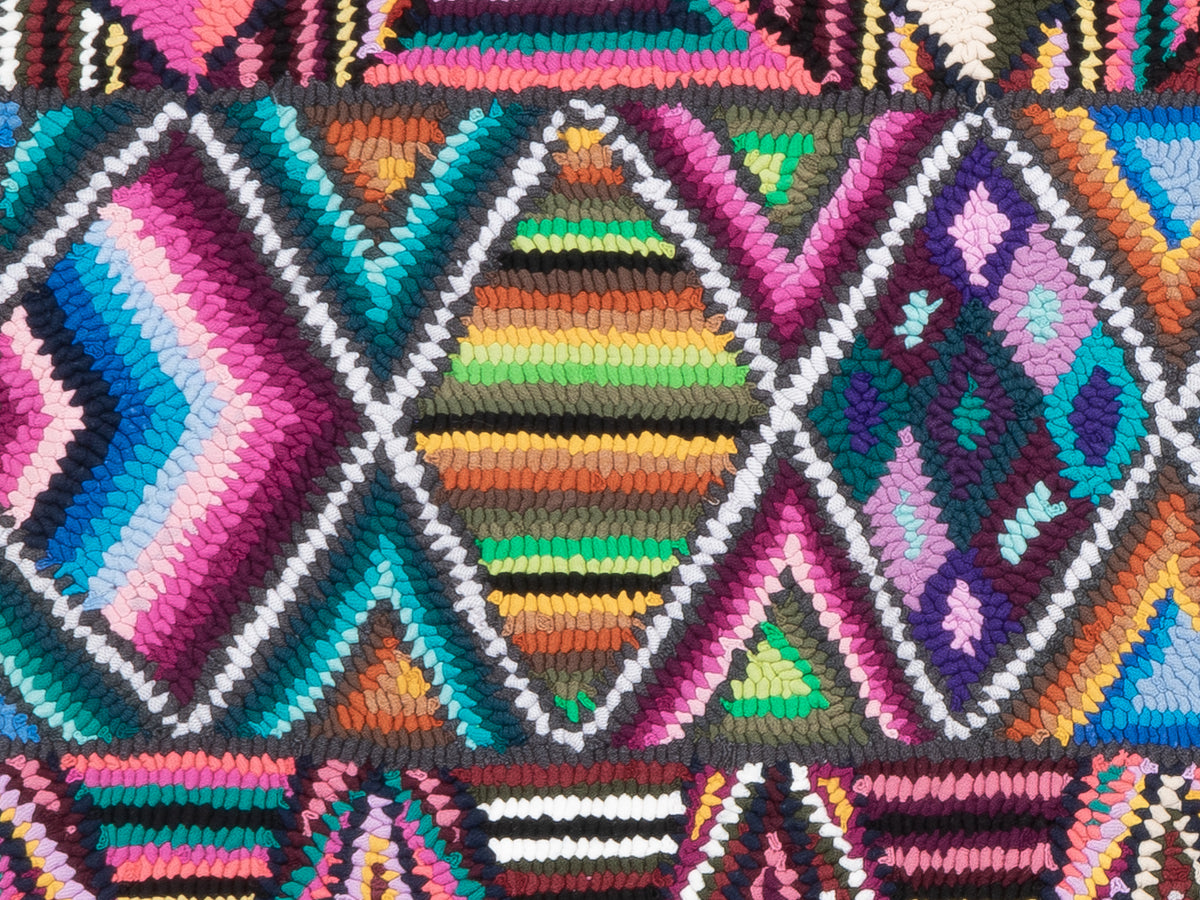 "Geometric Harmony" Hand-Hooked Medium Rug