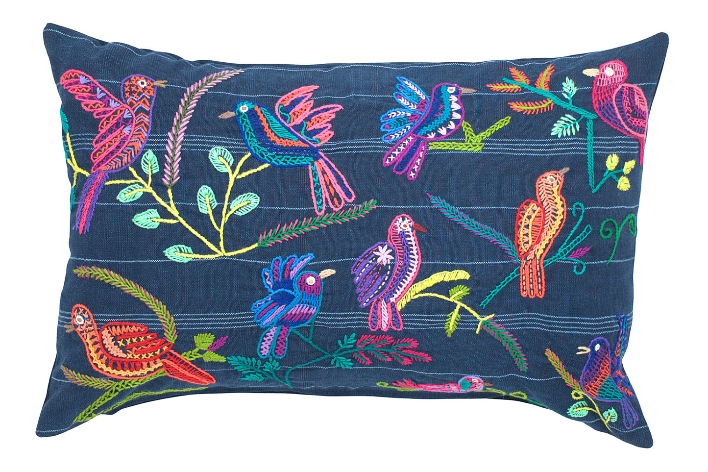 Bird-print cushion cover