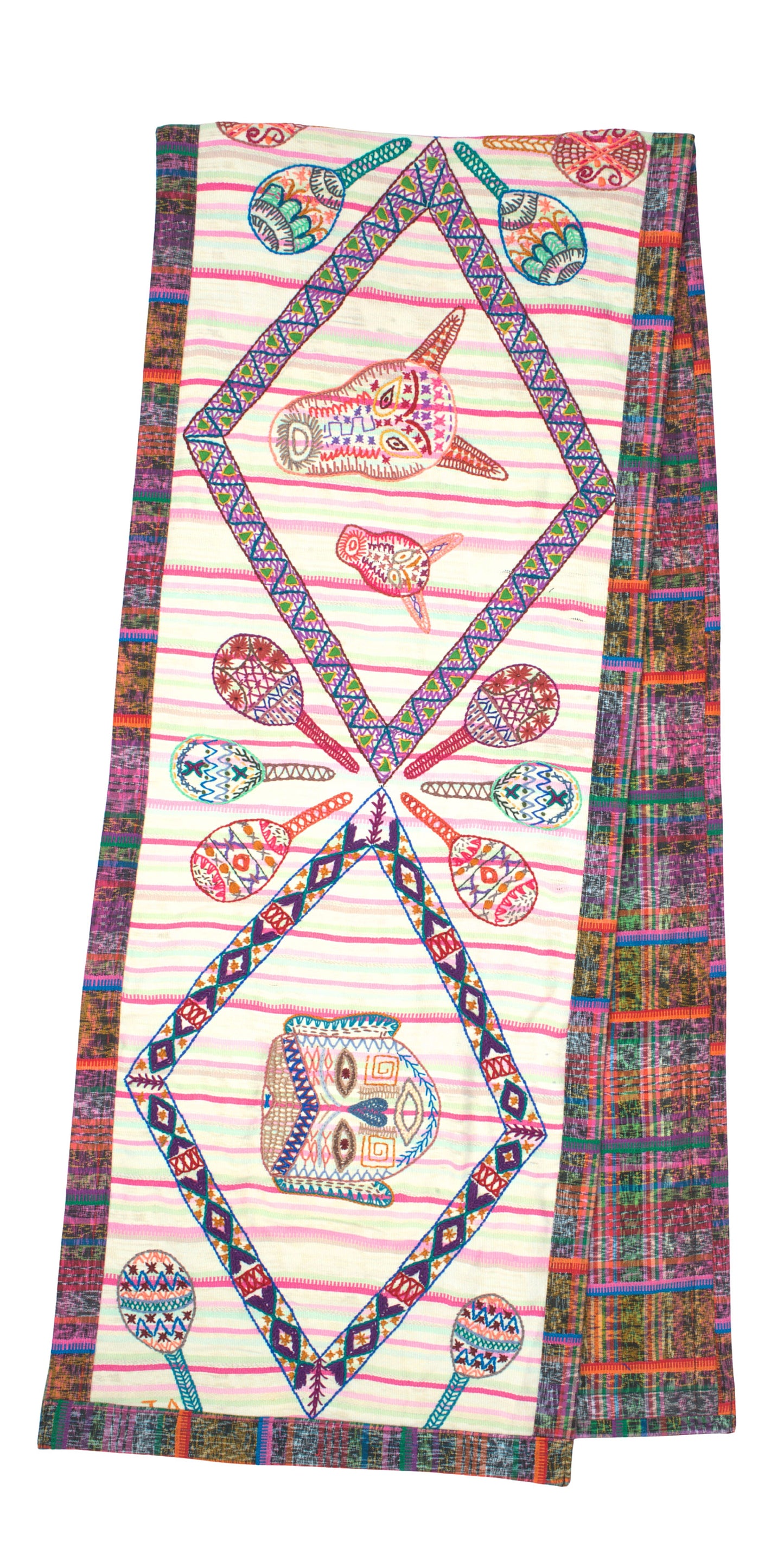 Table Runner - "Dance of Masks"