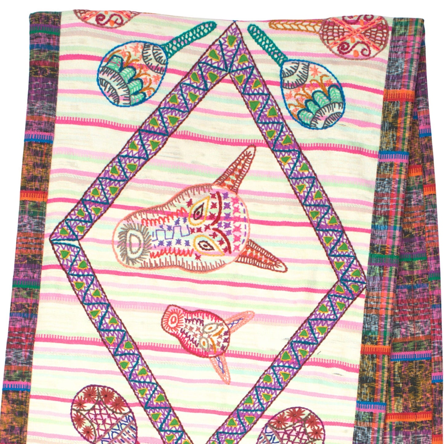 Table Runner - "Dance of Masks"