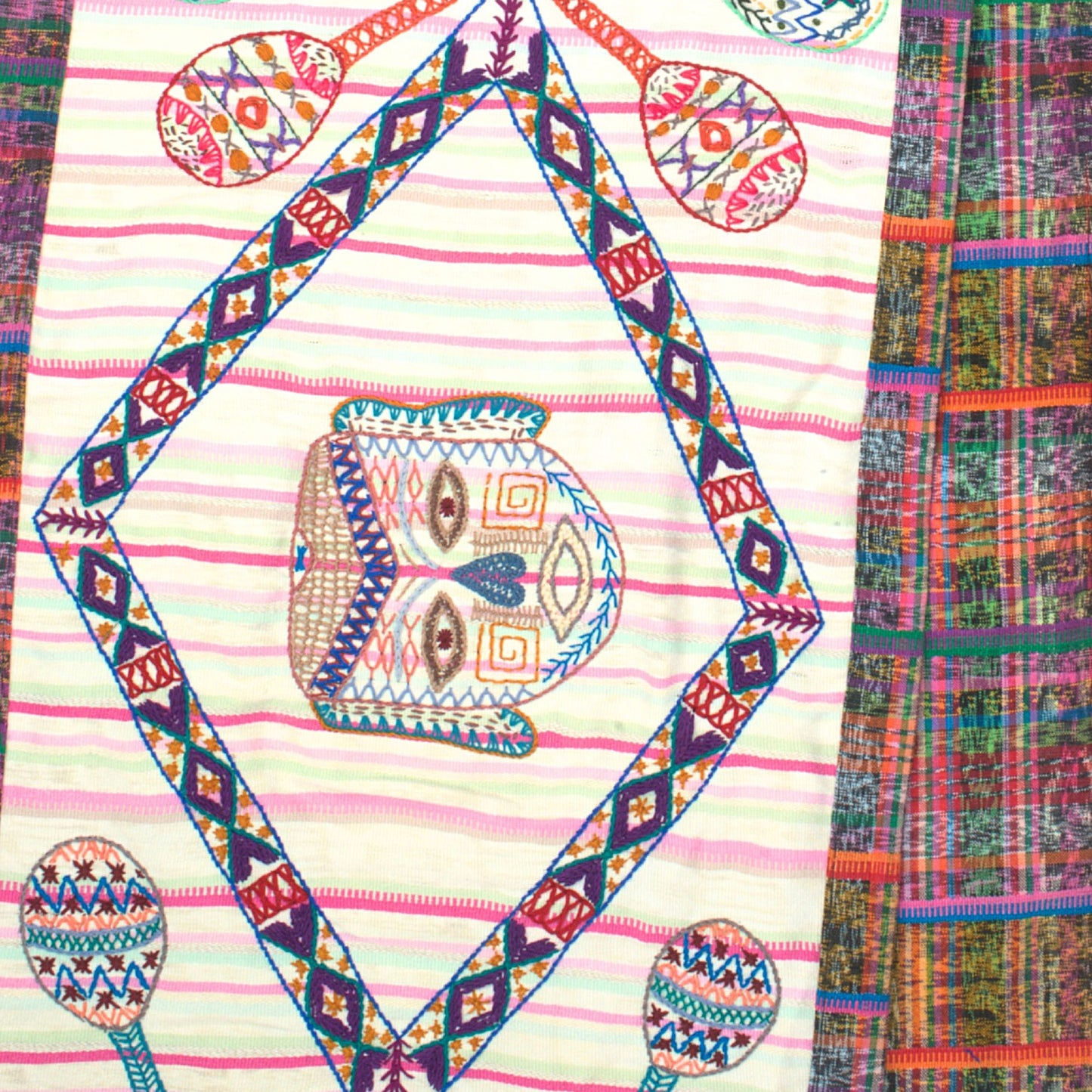 Table Runner - "Dance of Masks"