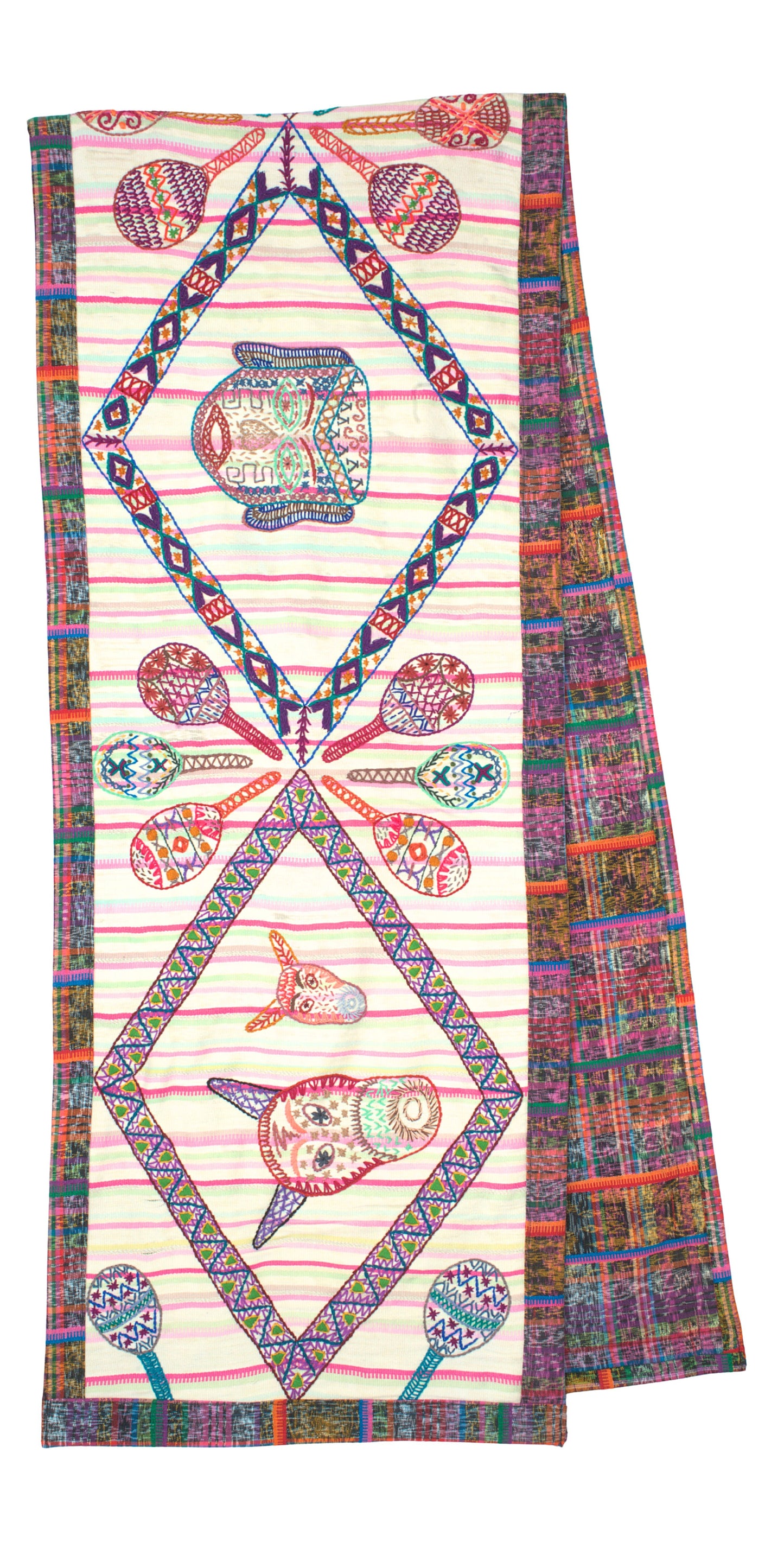 Table Runner - "Dance of Masks"