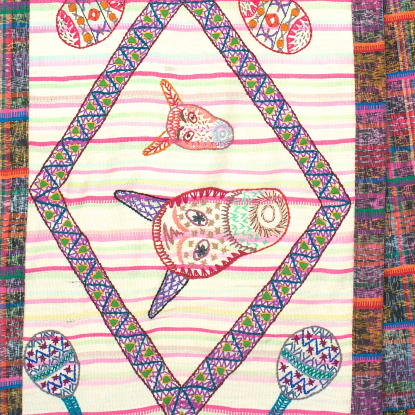 Table Runner - "Dance of Masks"
