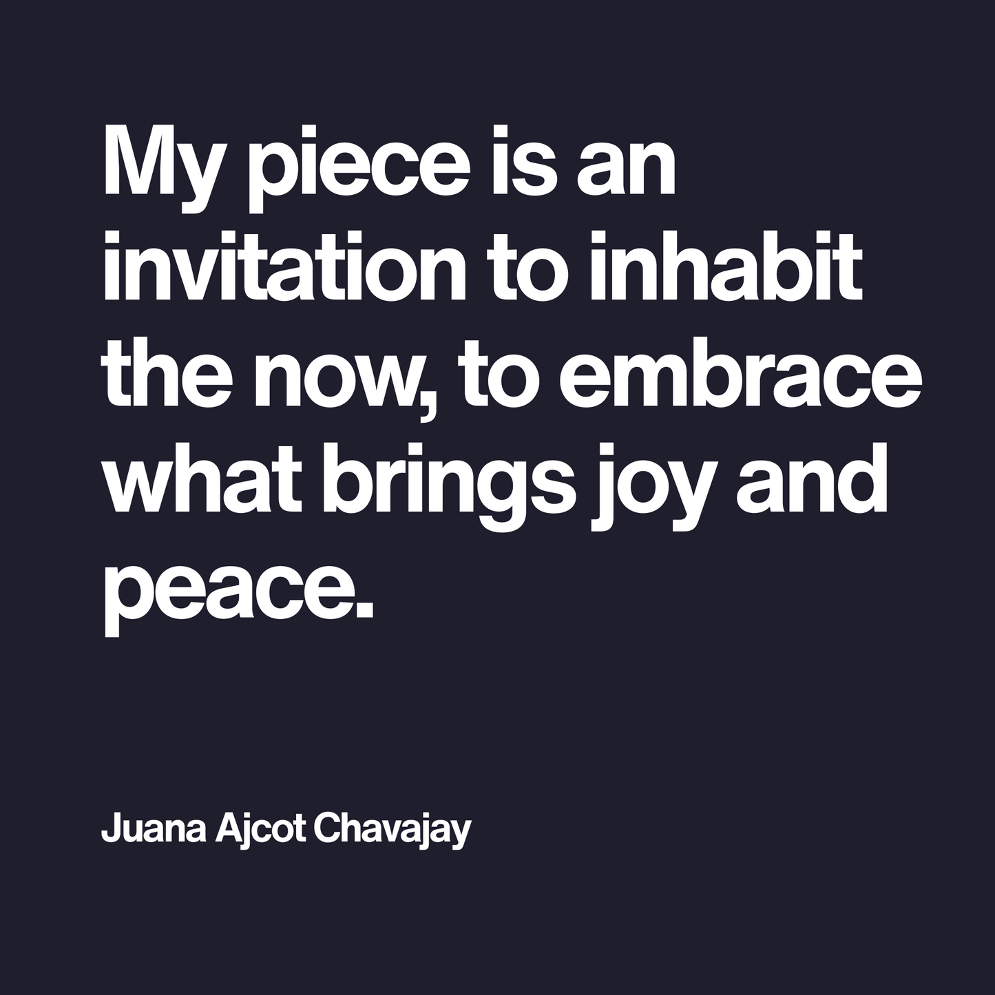 Living in the Moment