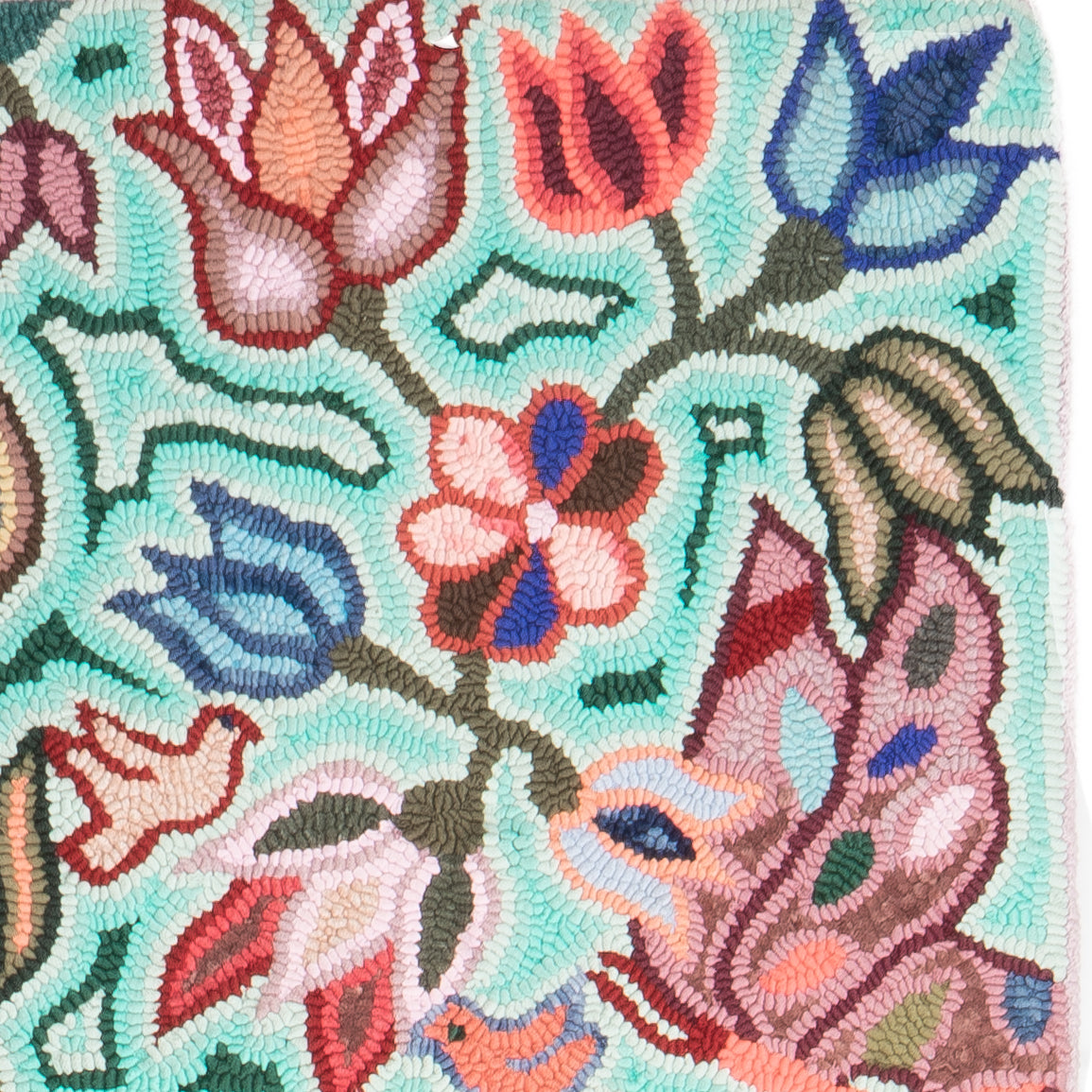 Birds and Flowers Large Rug